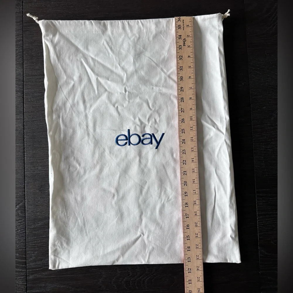 eBay White Drawstring Bag